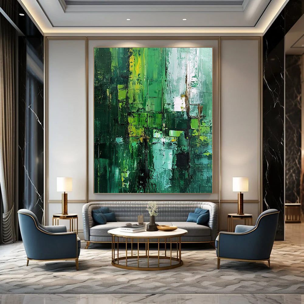 Mammoth Hand - Painted Textured Custom Abstract Work for Hallway and Living Room DTP012