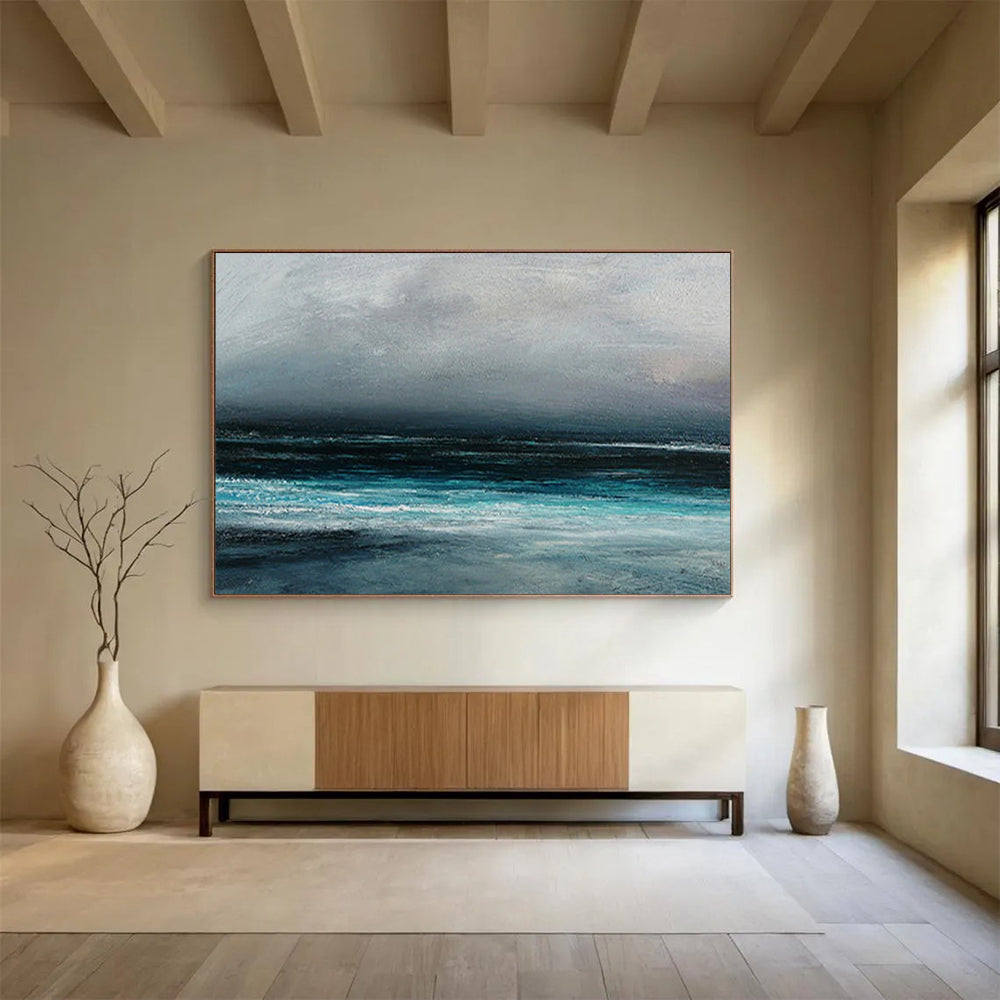 Moody Sea & Sky - Dramatic Living Room Drama DLZ035