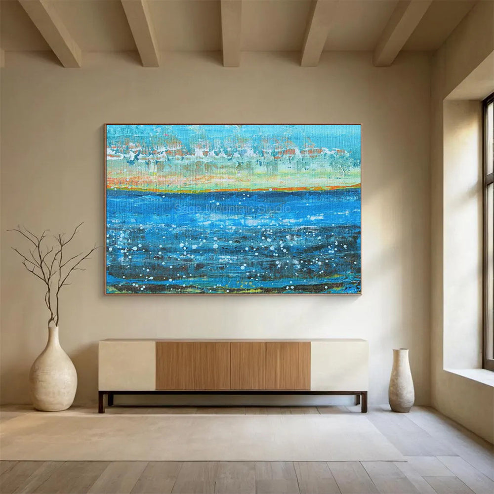 Celestial Large Abstract Canvas for Living Room & Bedroom LargeART1794