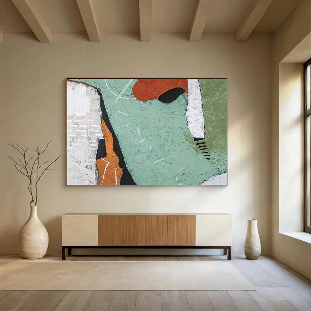 Massive Hand - Painted Abstract Artwork for Office & Hallway DKH567