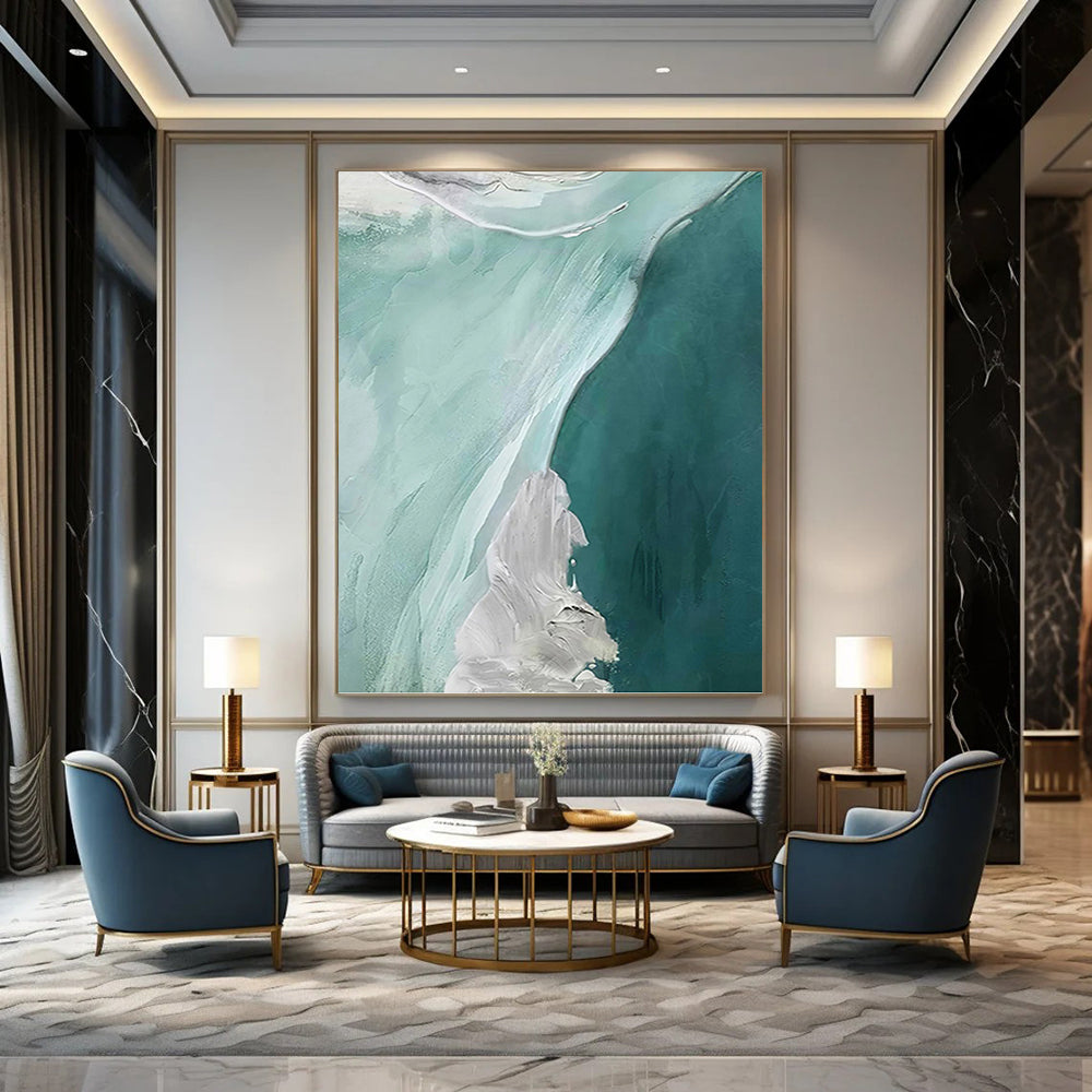 Mesmerizingly Immense Hand - Painted Textured Abstract Art for Office & Dining Room DKH1236