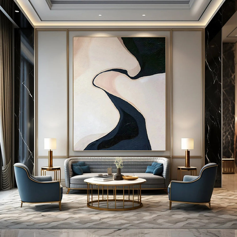 Artfully Designed Hand - Rendered Textured Canvas Art for Bedroom & Dining Room DKH1120