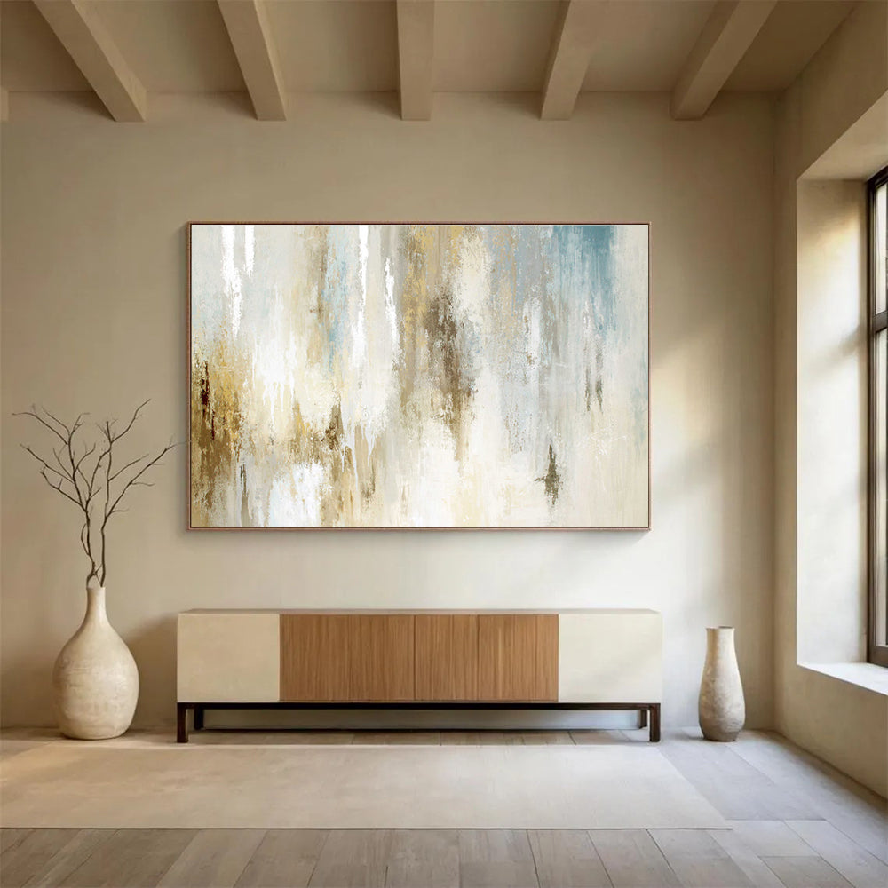 Vast - Scale Textured Abstract Canvas for Living Room & Bedroom DKH522