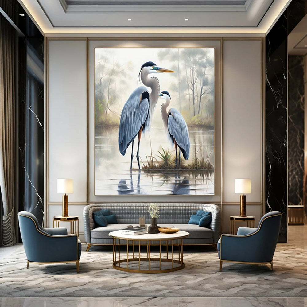 Cozy Hand - Painted Textured Abstract on Canvas for Living Room & Dining Room DKH1400