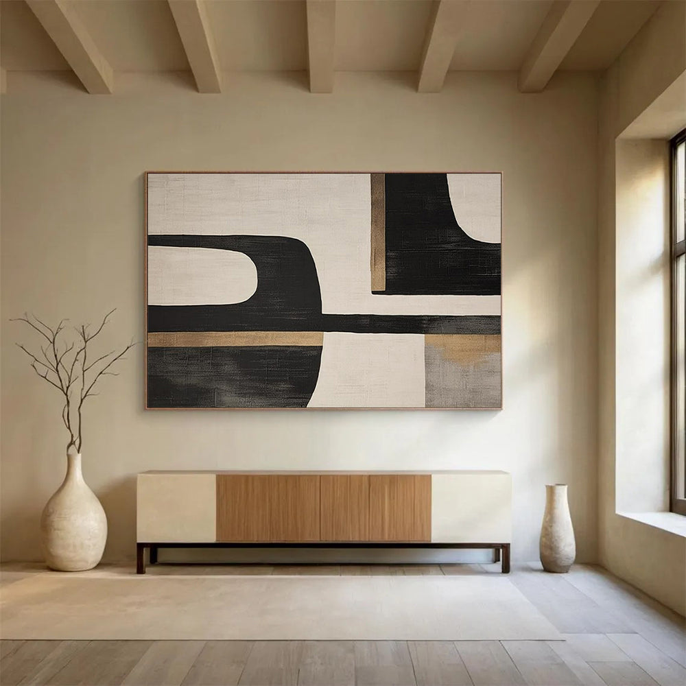 Lively Giant Abstract Mural for Office & Living Room LargeART1734