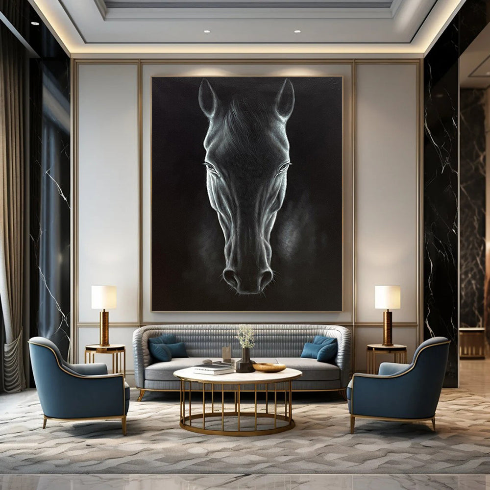 Gigantic Hand-Painted Abstract Murals for Living Room & Hallway LargeART2177