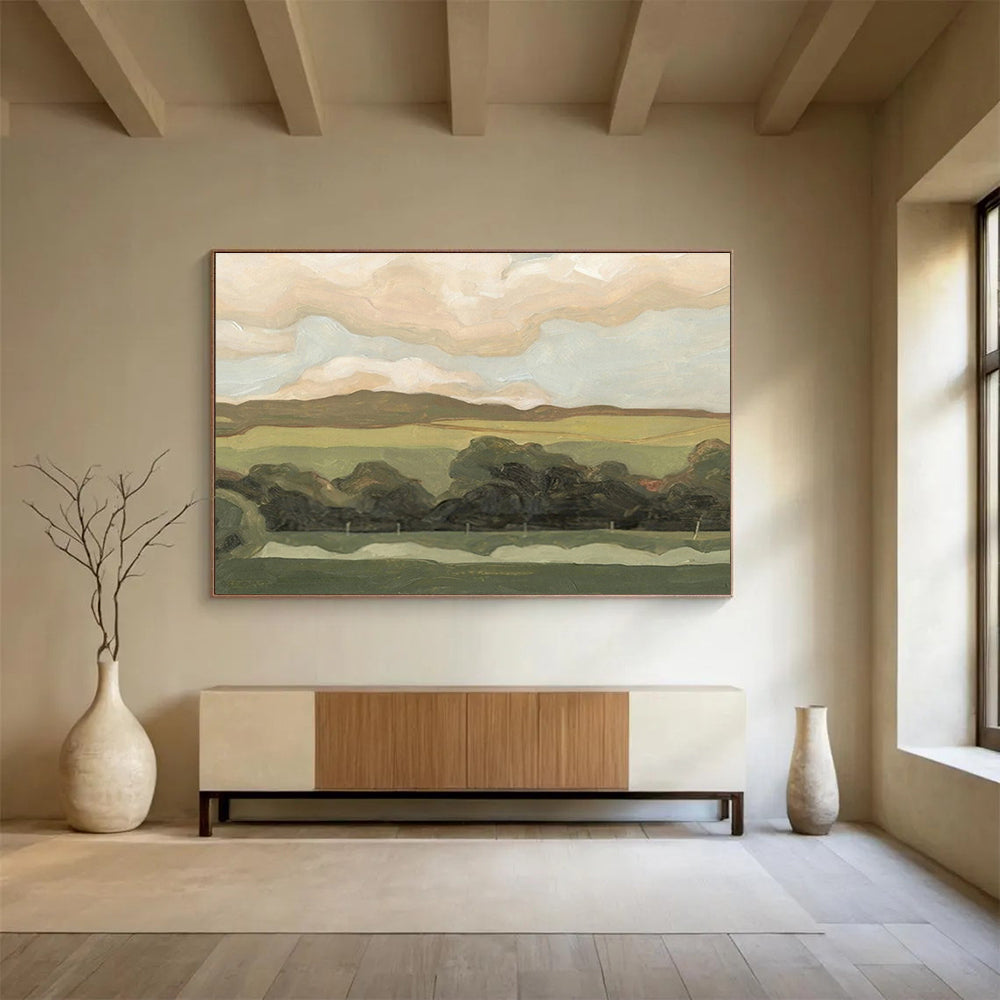 Oversized Abstract Canvas for Office & Dining Room DKH425