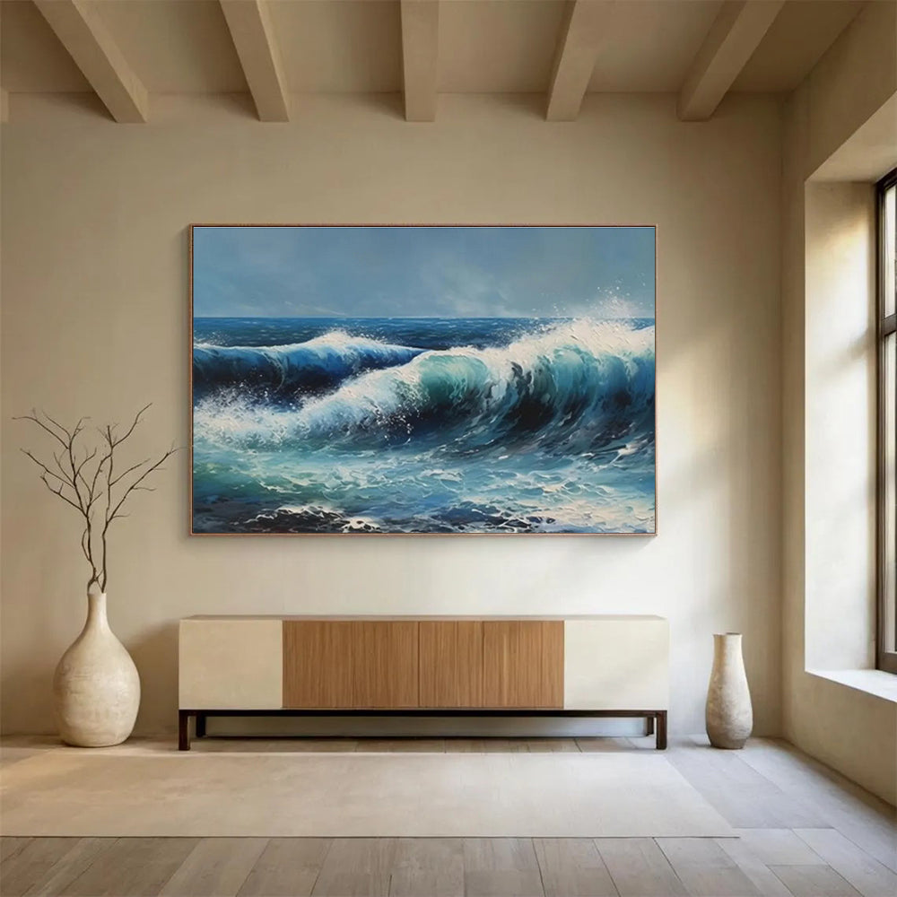 “Innovative Echoes” Vast Abstract Painting for Office & Bar DKH324