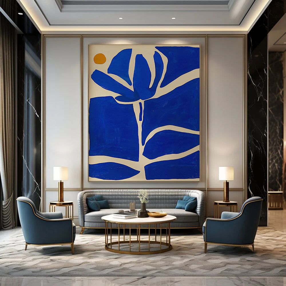 Oversized Custom Hand-Painted Abstract Art for Dining Room & Hotel LargeART1834