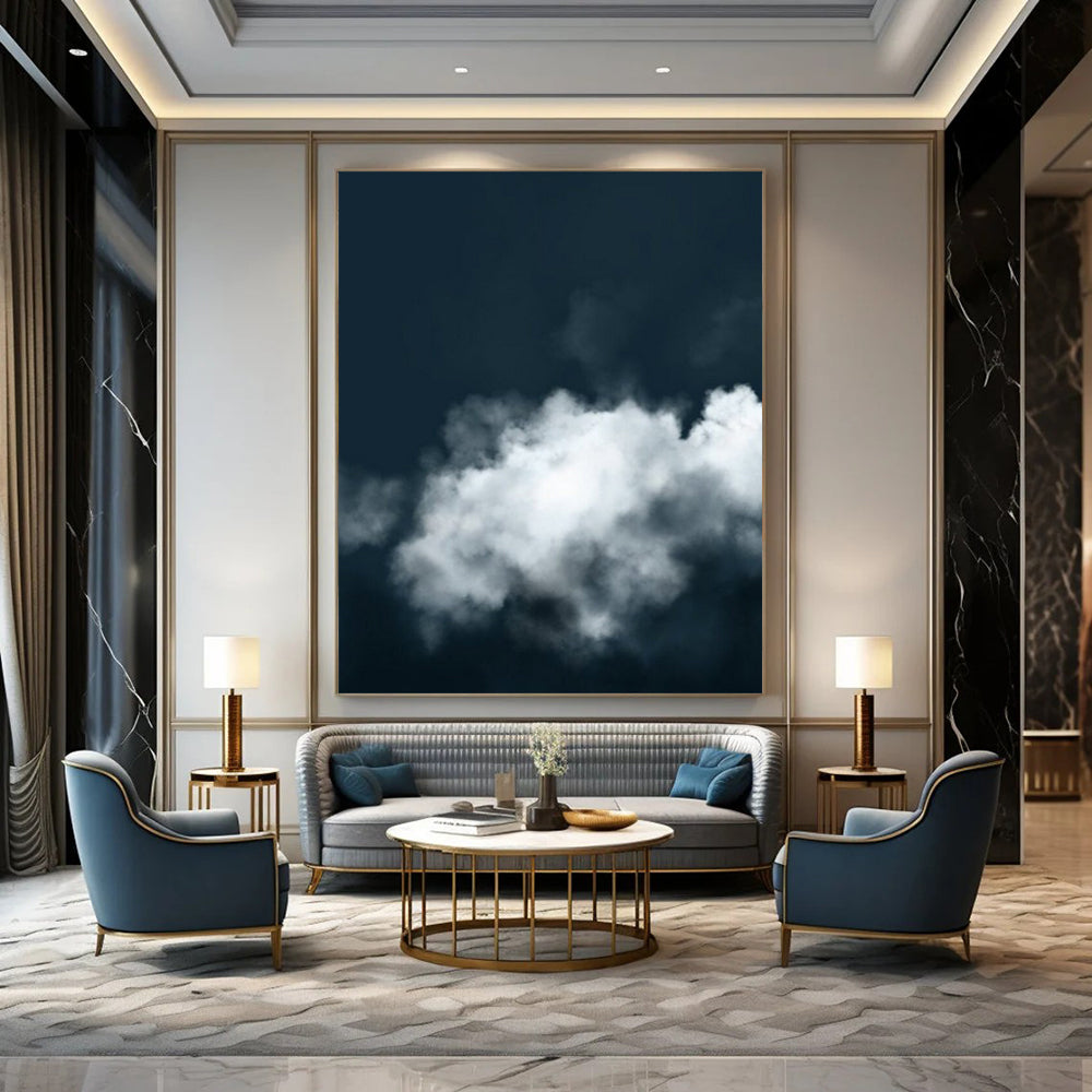 Large Custom Abstract Artworks: Handmade Textures for Bedroom & Office DTP233