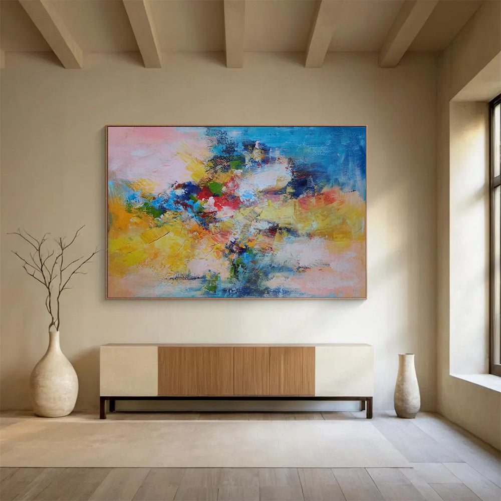 Explosive Vast Abstract Painting for Hallway & Bar LargeART1740