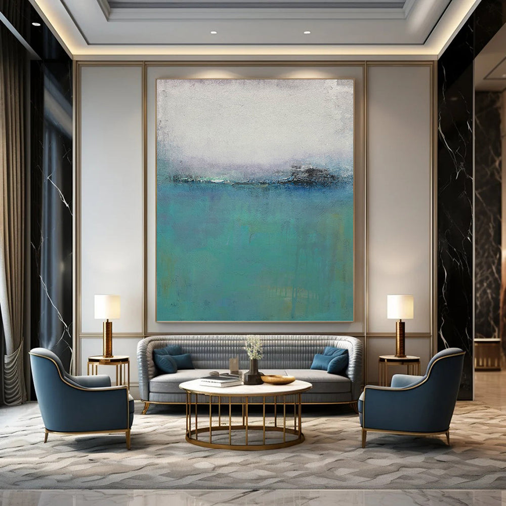 Vast Hand - Painted Textured Abstract Artwork for Bedroom & Hallway DKH1197