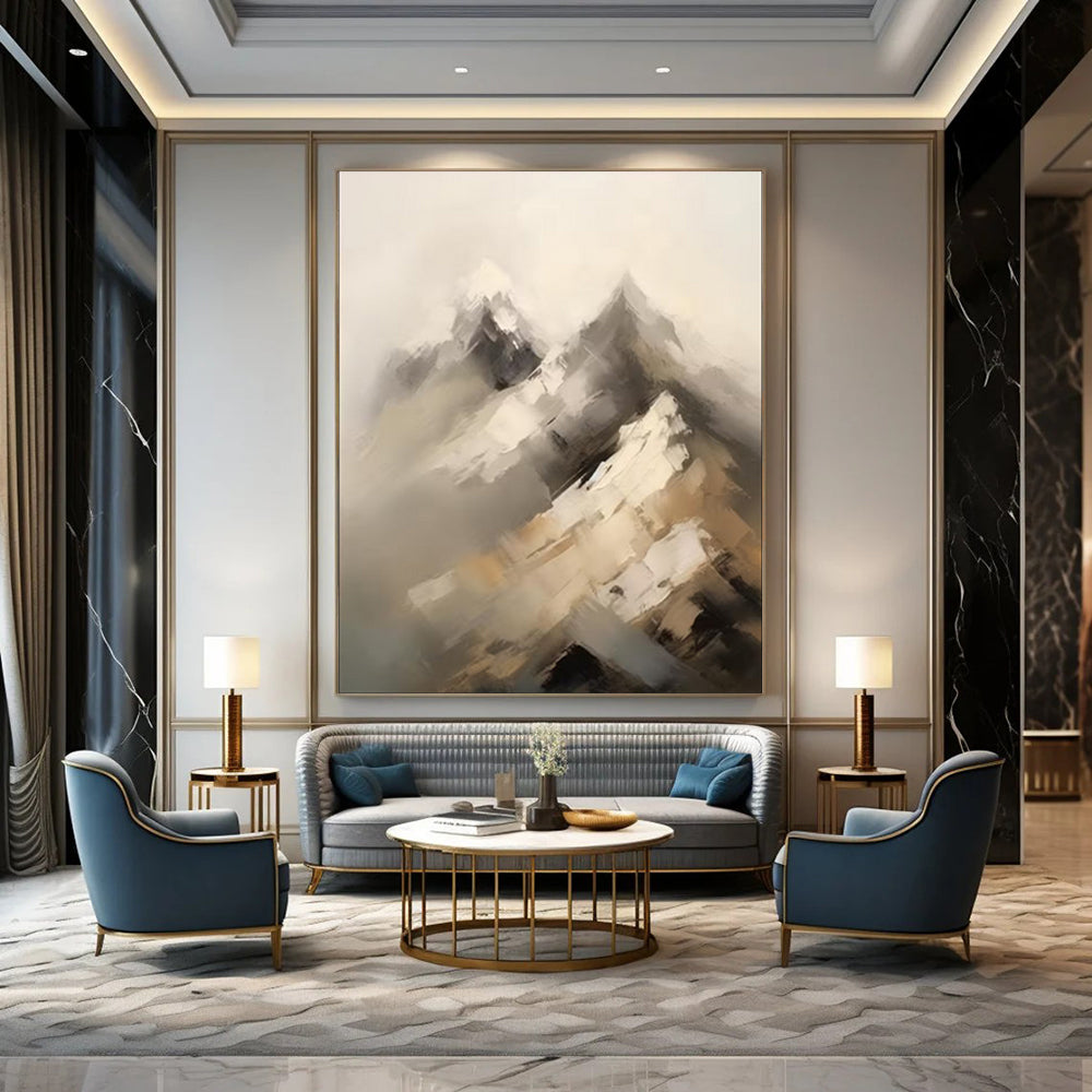 Victorian Textured Abstract Wall Art for Dining Room & Parlor LargeART2092