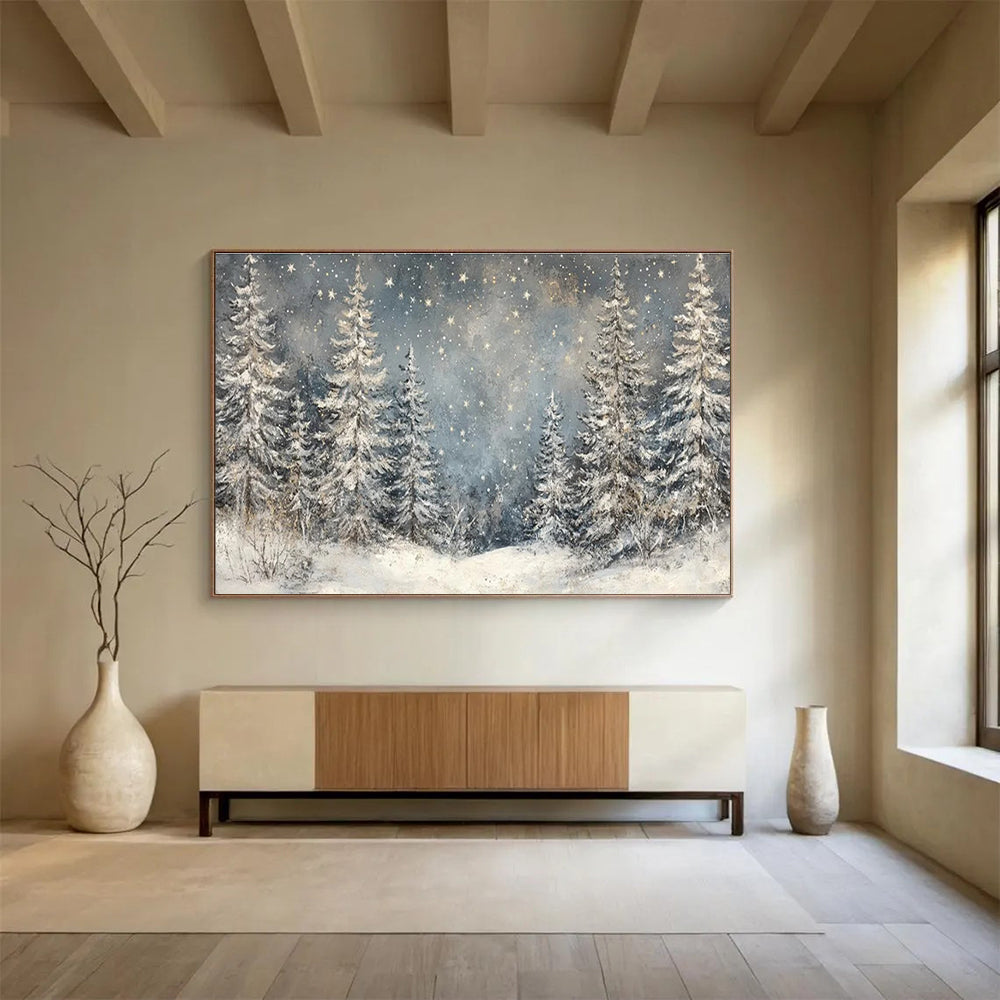 Large - Sized Original Hand - Painted Textured Abstract Painting for Accented Spaces DKH810