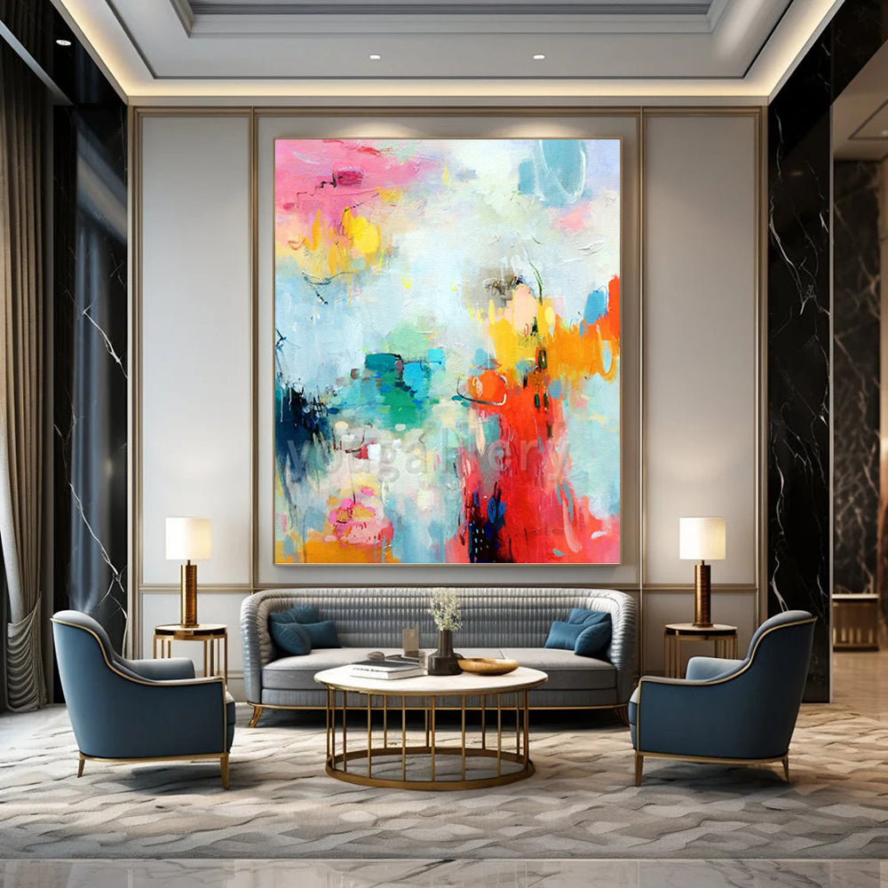 Impressive Hand - Rendered Textured Canvas Abstract for Office & Entryway DKH1065