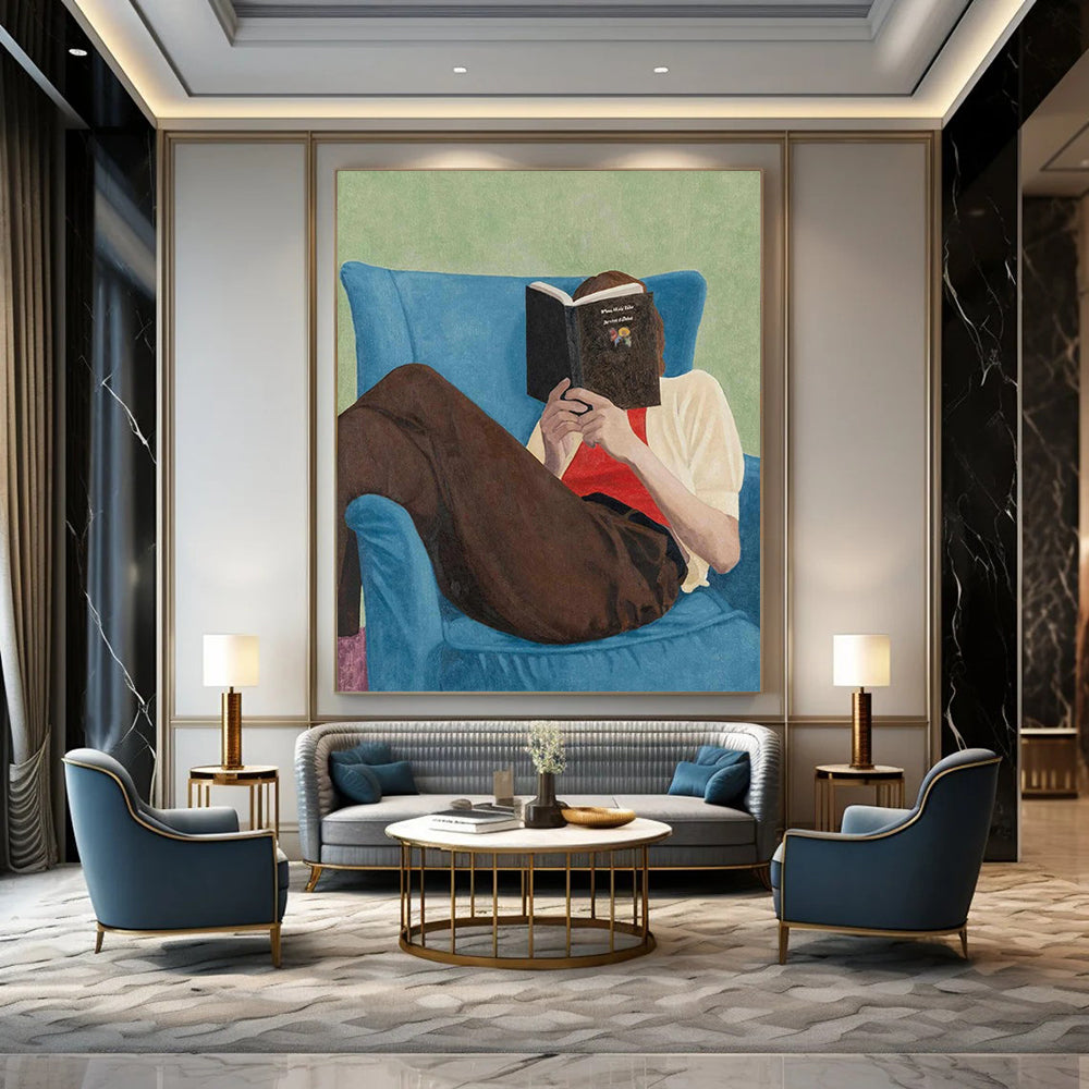 Handcrafted Large Custom Abstract Art for Dining Room & Bar DTP303