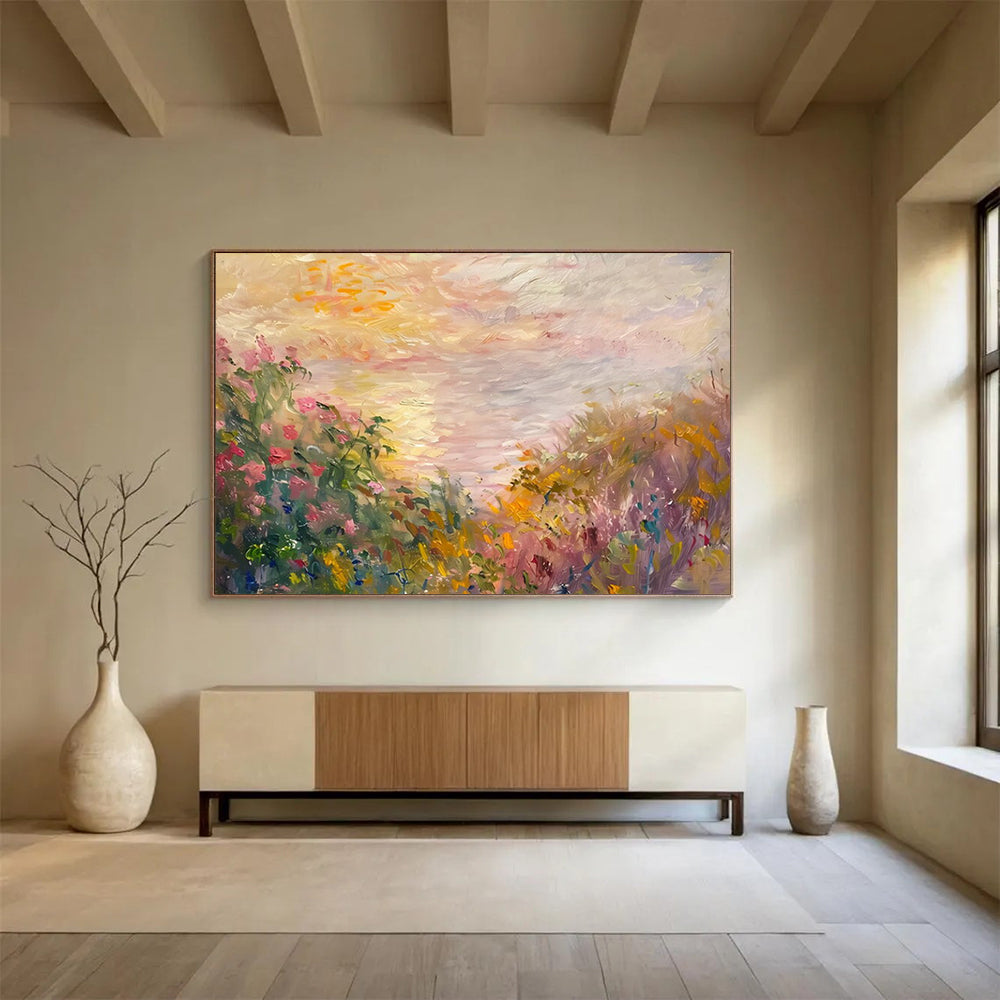 Pastel Wildflower Field - Whimsical Bedroom or Nursery Decor DLZ195