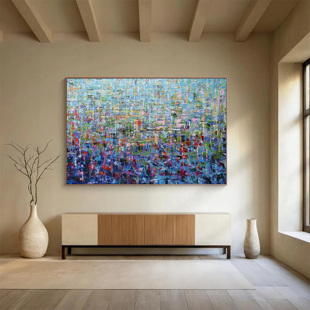 Fiery Vast Abstract Painting for Hallway & Bar LargeART1796