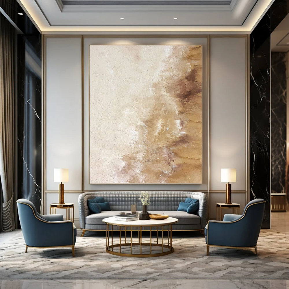 Grand Hand - Painted Textured Abstract Art for Reception Area & Lobby DKH1223