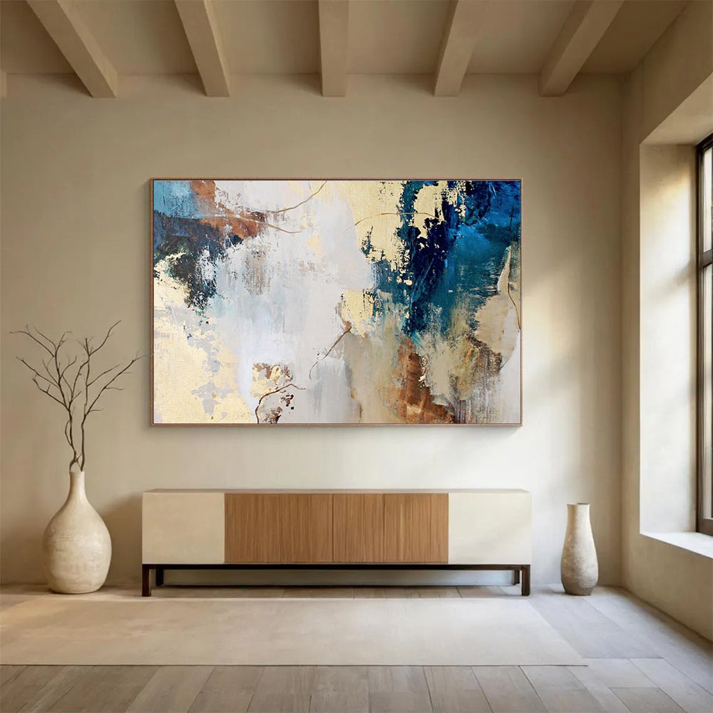 Custom Hand-Painted Wall Decor for Living Room & Office DKH130