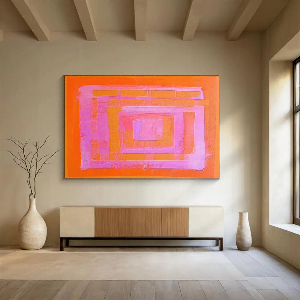 Oversized Abstract Canvas for Office & Dining Room DKH368