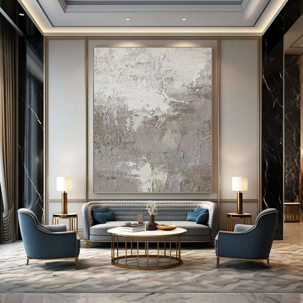 Titanic - Proportioned Hand - Painted Textured Custom Abstract Mural, Suitable for Bar and Hallway DKH1500