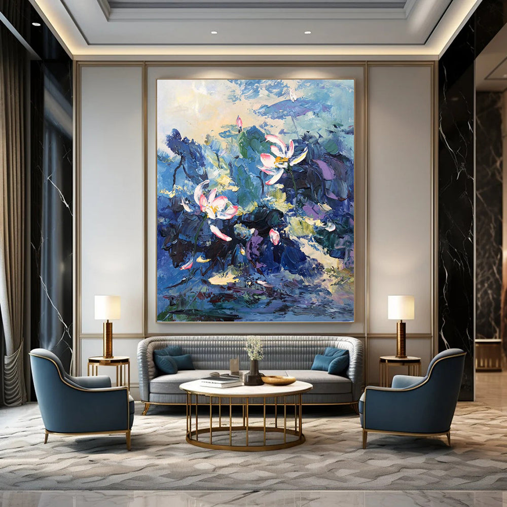 Energetic Hand - Painted Textured Abstract Painting for Living Room & Office DKH1298