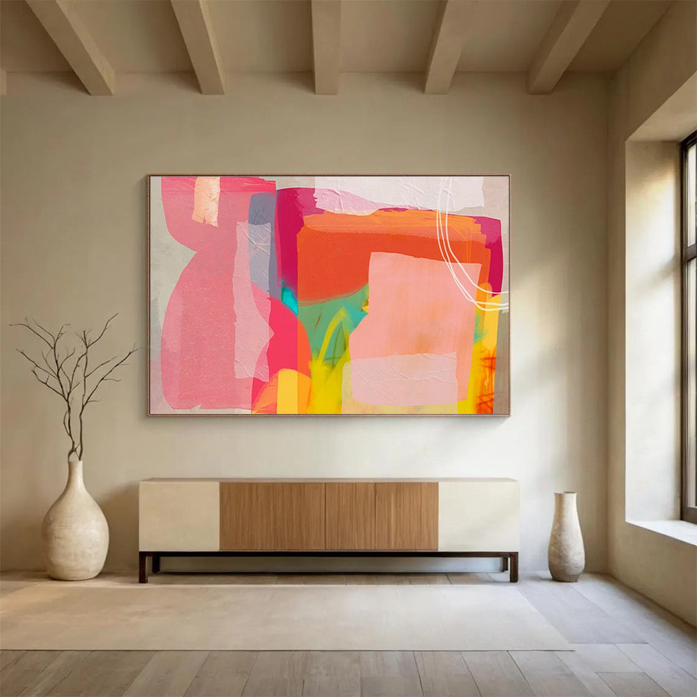 “Labyrinthine Reverie” Immense Abstract Wall Mural for Hallway & Bar DKH201