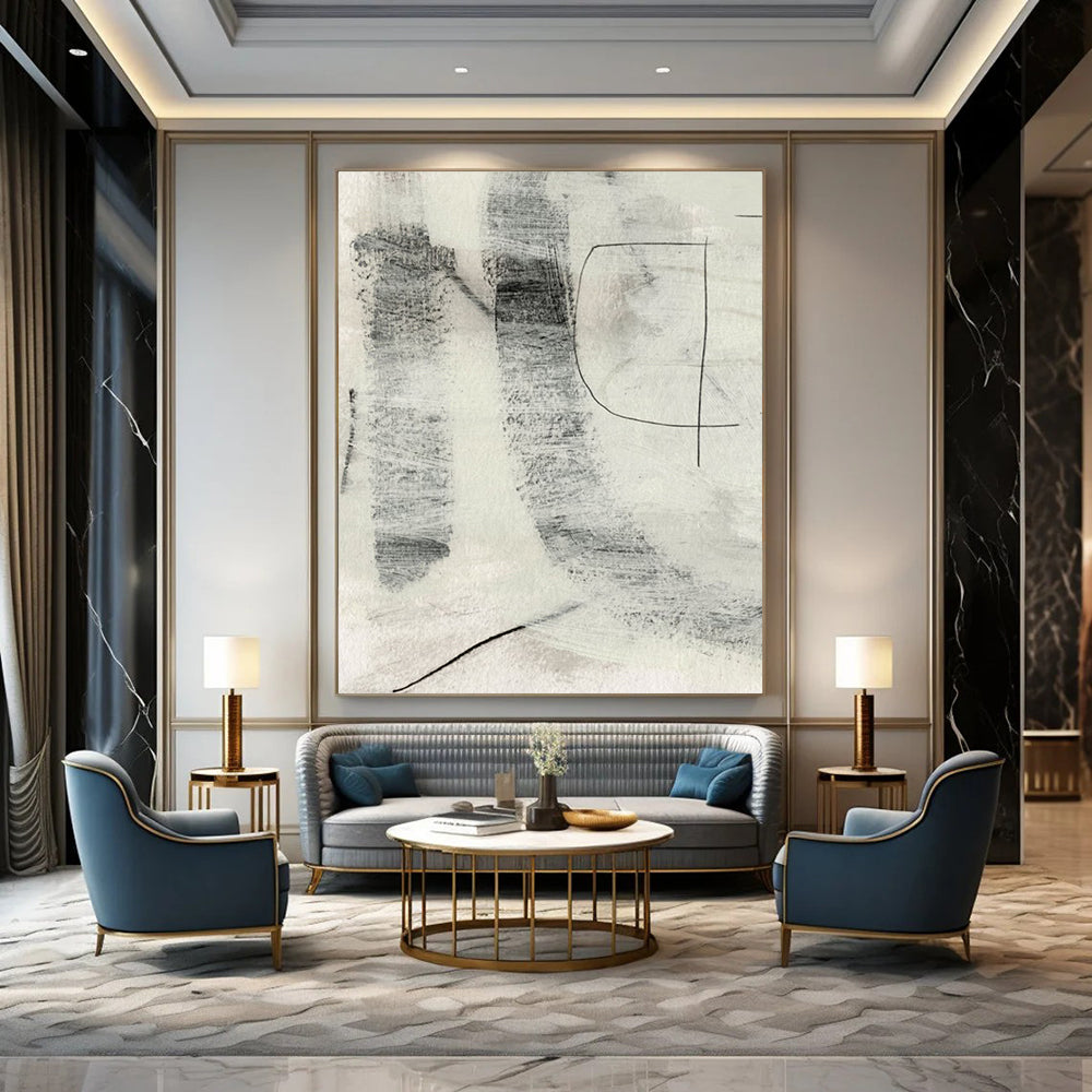 Hand-Painted Large-Scale Abstract Art: Textures that Inspire Creativity DTP213