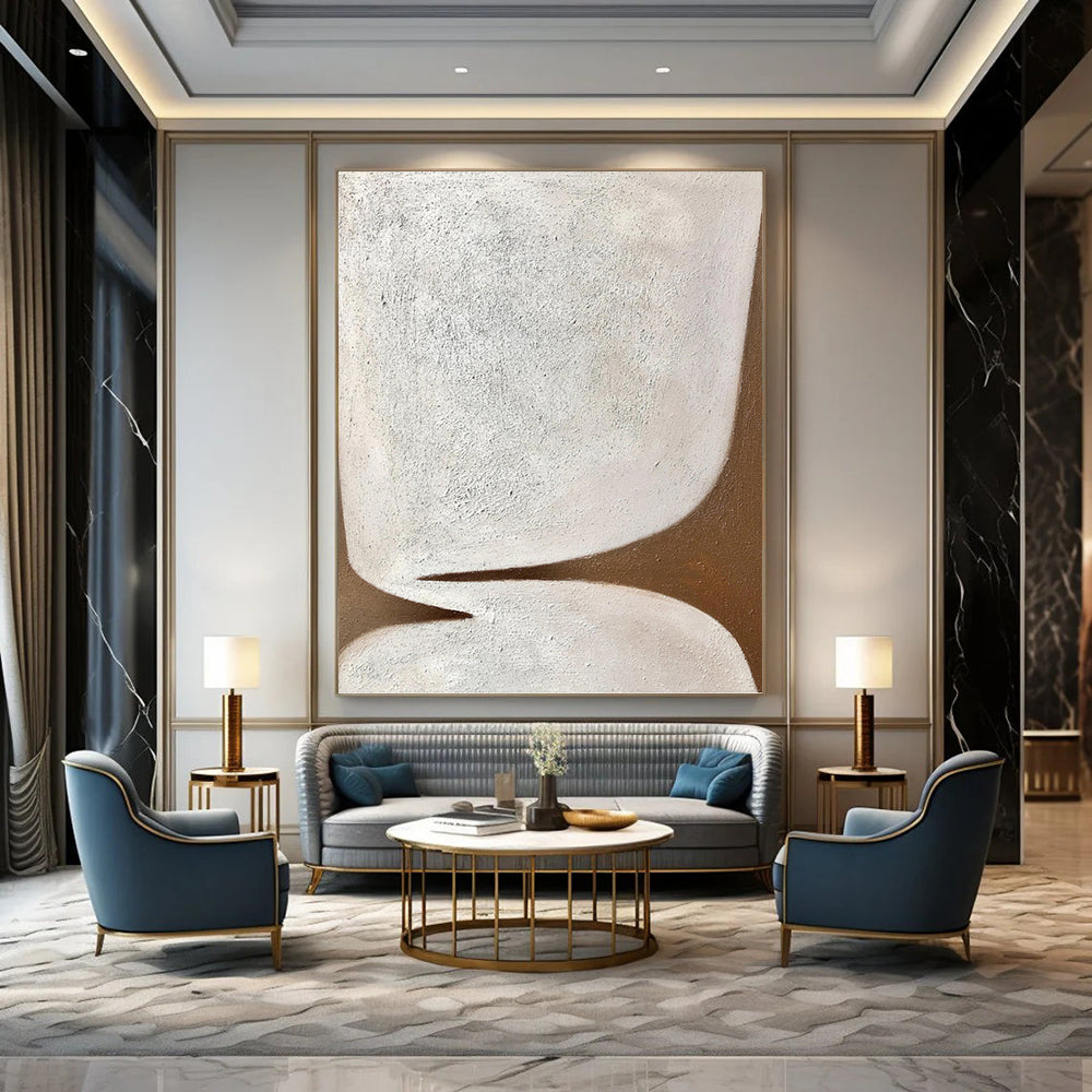 Enormous Hand - Painted Textured Abstract Painting for Living Room & Office DKH1179