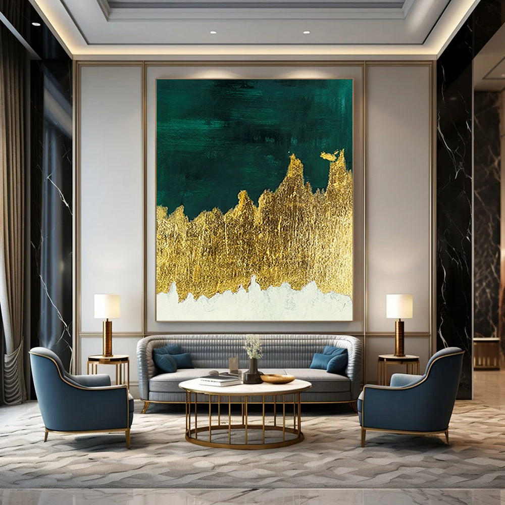 Trendy Hand - Painted Textured Abstract Art for Bar & Entryway DKH1335