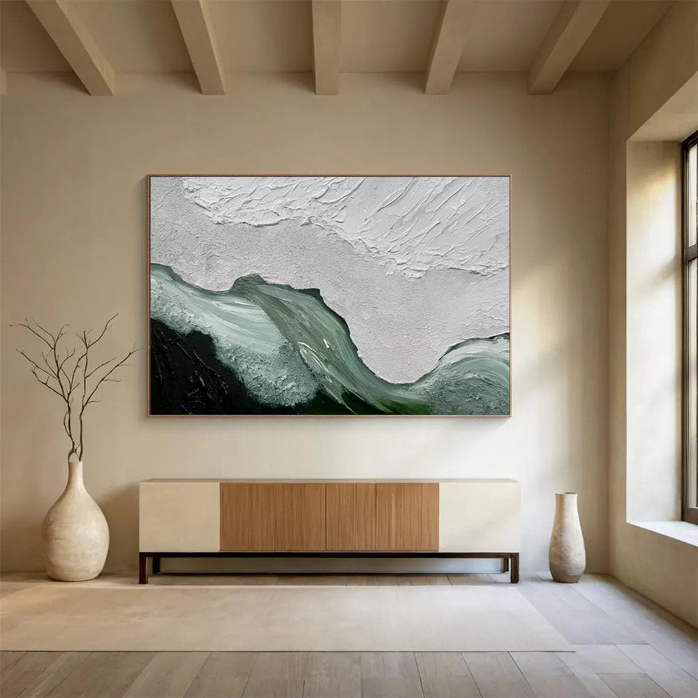 Massive Hand - Crafted Textured Abstract Canvas for Artful Enhancements DKH744