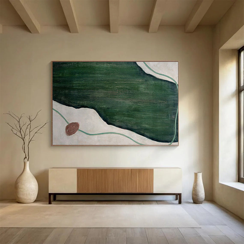 Grand Hand - Painted Textured Abstract Mural for Entryway & Dining Room DKH610