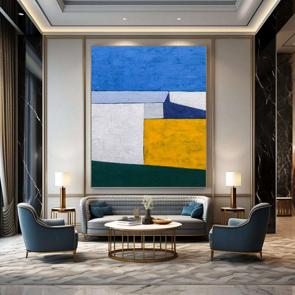 Unique Custom - Painted Textured Canvas Artwork for Living Room & Office DKH1095