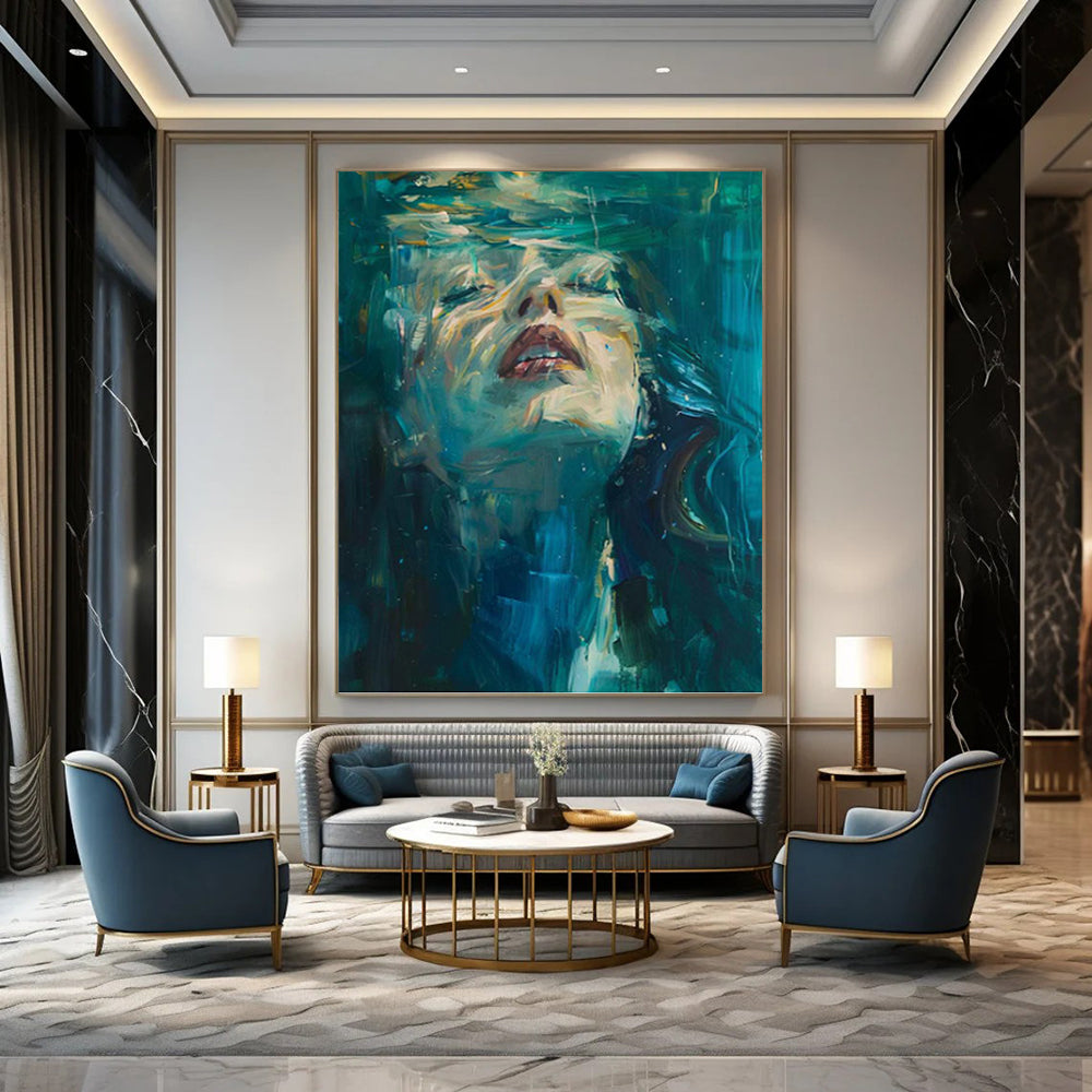 Grand Hand - Painted Textured Abstract Painting for Office & Living Room DKH1183