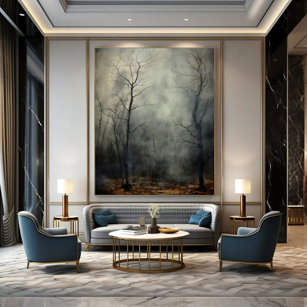 Hand-Painted Bespoke Abstract Canvas for Dining Room & Hotel LargeART1916