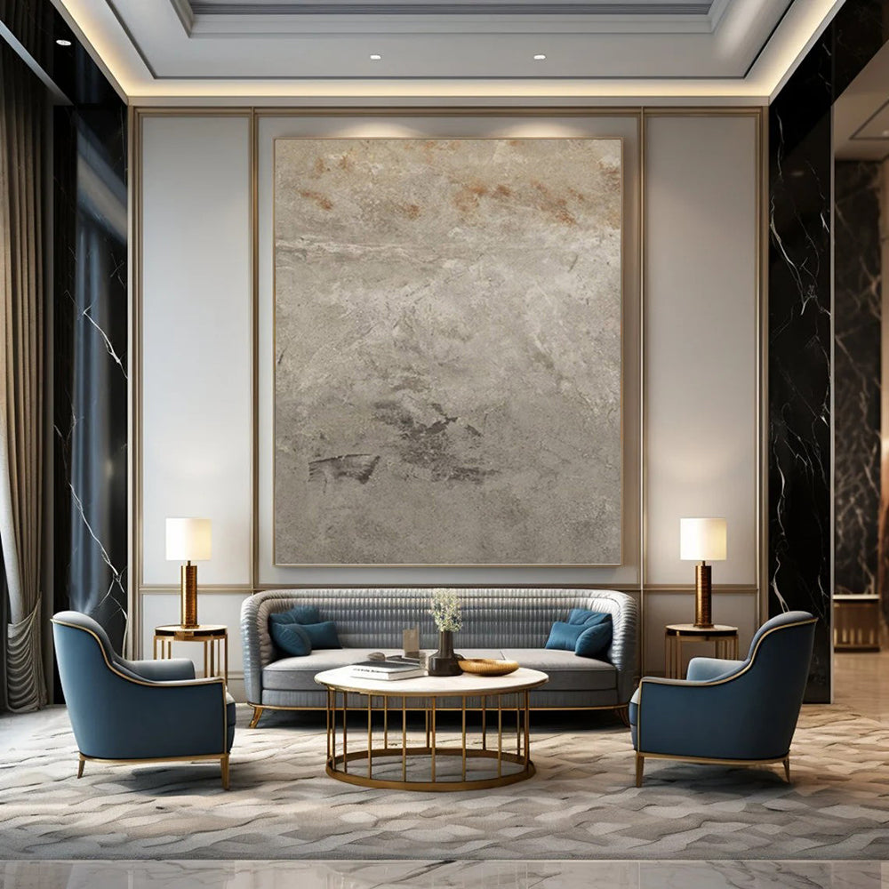 Intricately Textured Abstract Artwork for Dining Room & Hotel Suite DKH0960
