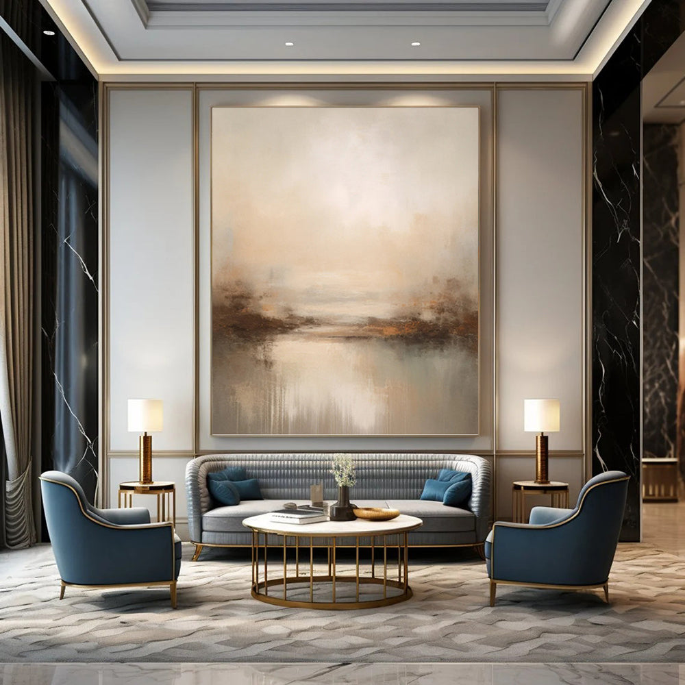 Unforgettable Colossal Hand - Painted Textured Abstract Painting for Exhibition Hall & Museum DKH1252
