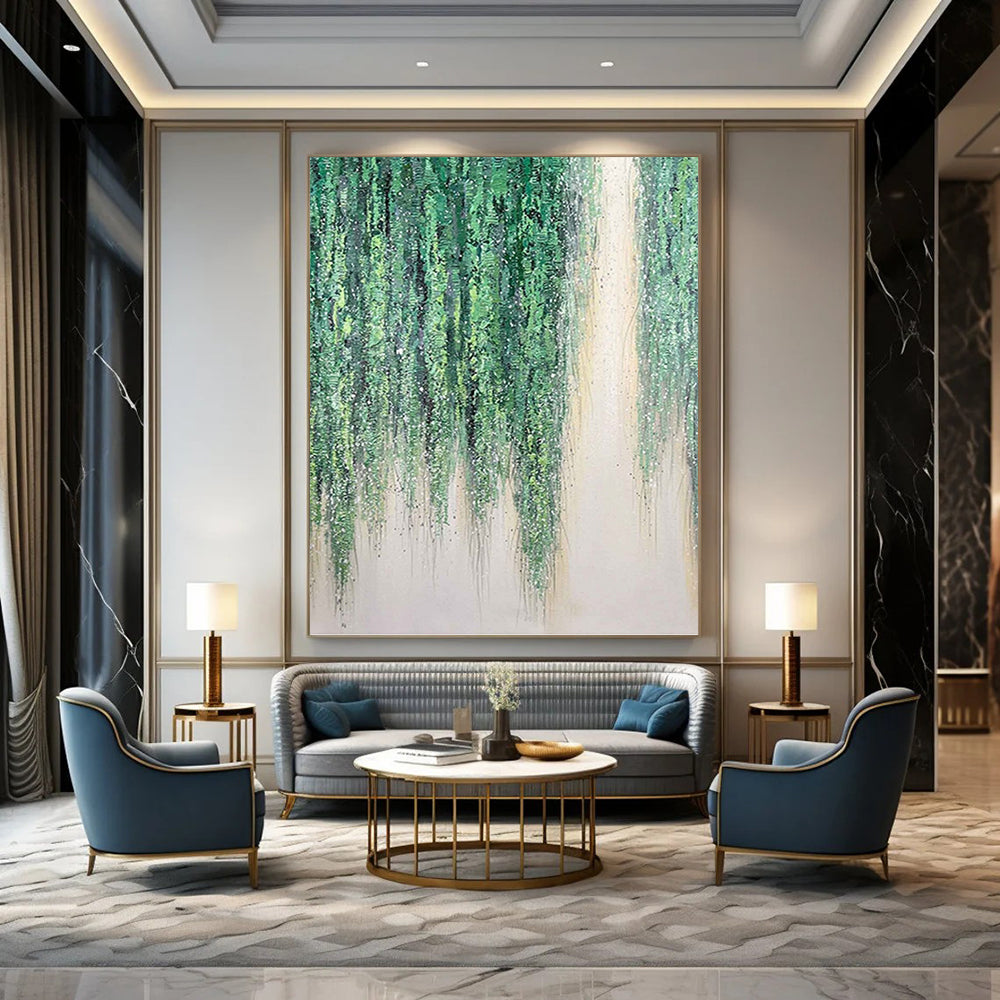 Jumbo - Proportioned Hand - Painted Textured Custom Abstract Rhapsody, for Office and Hallway DKH1506