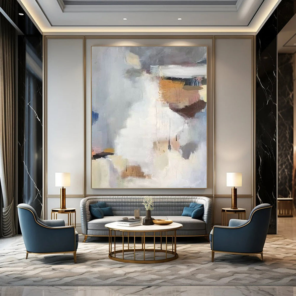 Whimsical Textured Abstract Wall Art for Hallway & Entryway DKH0956