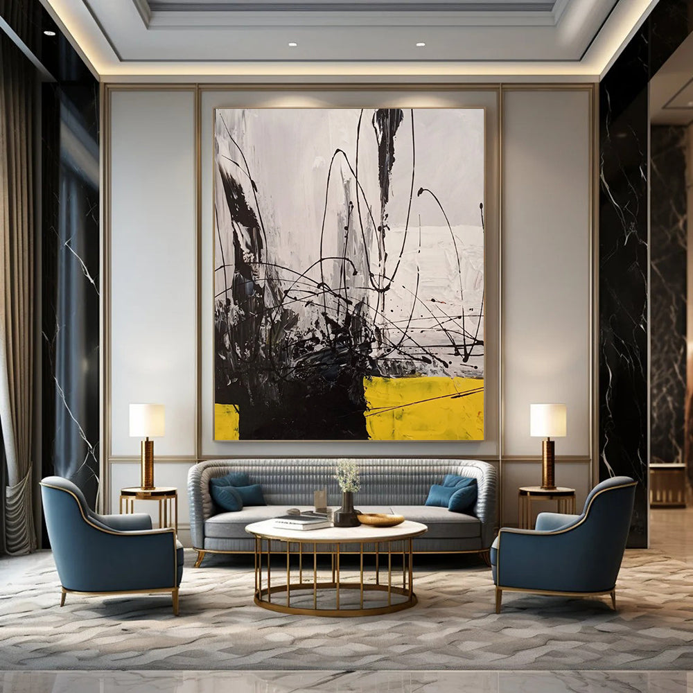 Titanic - Scale Hand - Painted Textured Custom Abstract Artwork for Bar and Entryway DTP053