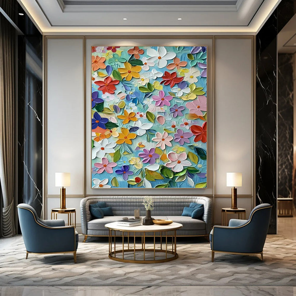 Massive Vertical Hand - Painted Custom Abstract Marvel (with Intricate Textures) for Hallway and Entryway DKH1551
