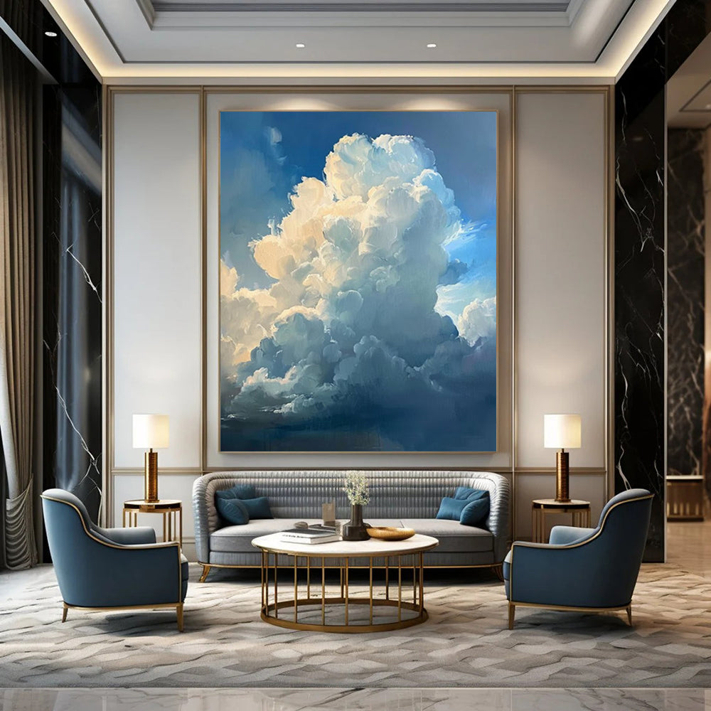 Vast Hand - Painted Textured Custom Abstract Work for Bedroom and Dining Room DTP006