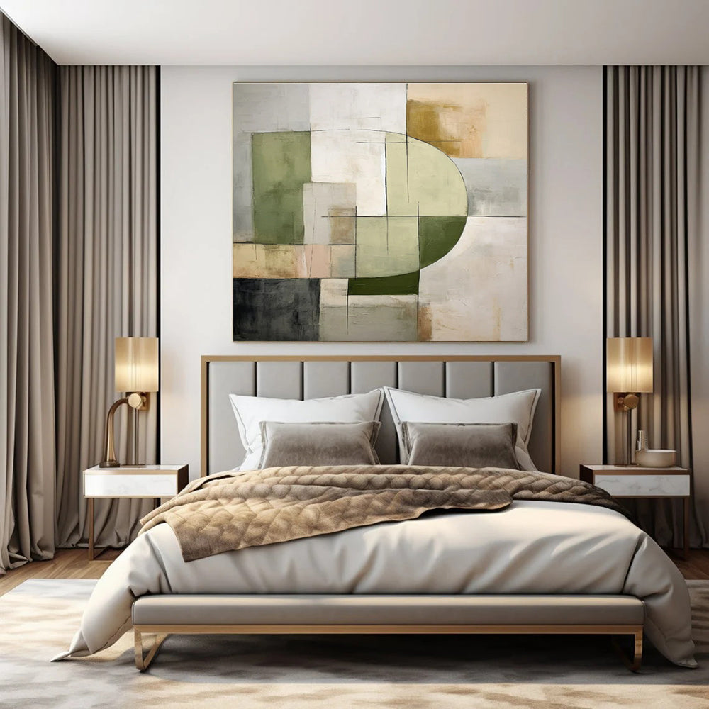 Hand-Painted Bespoke Abstract Canvas for Office & Hotel Art Galleries LargeART1451