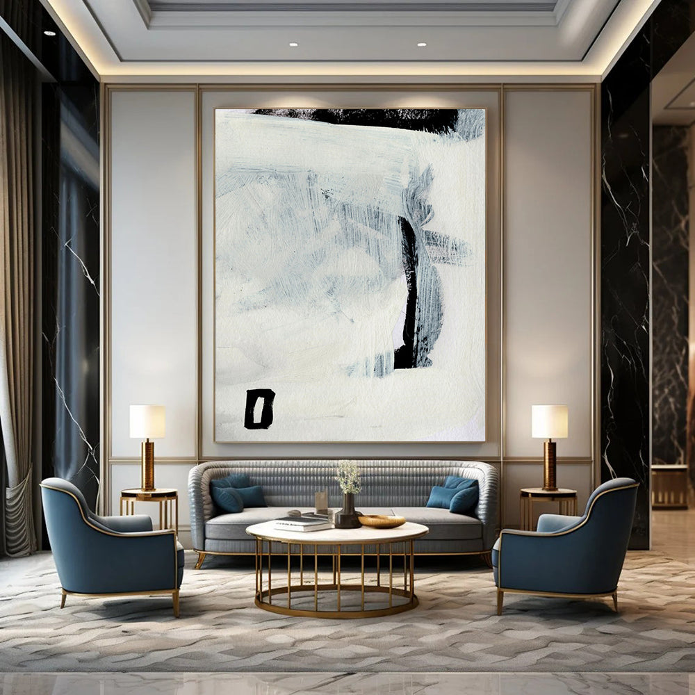 Large Custom Abstract Art: Hand-Painted Textures for a Distinctive Look DTP204