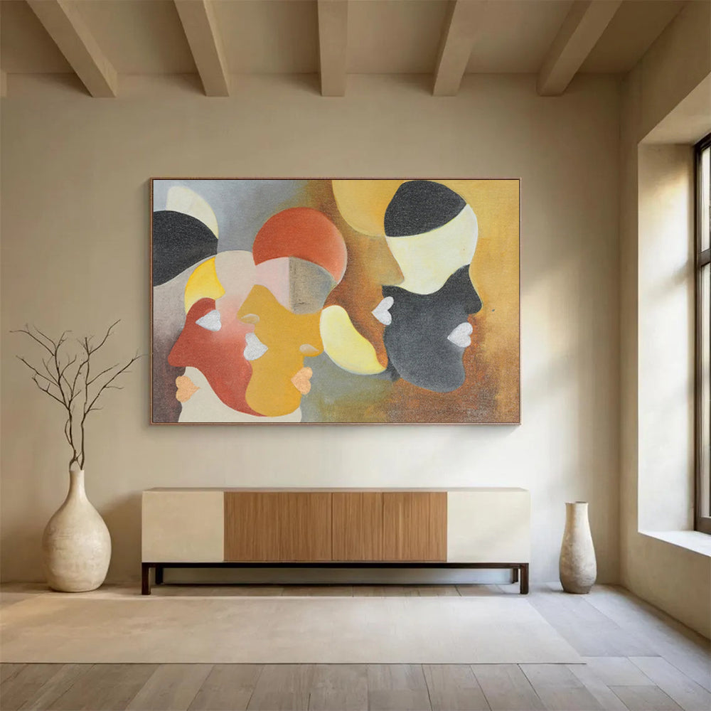Oversized Personalized Abstract Painting for Office DKH003