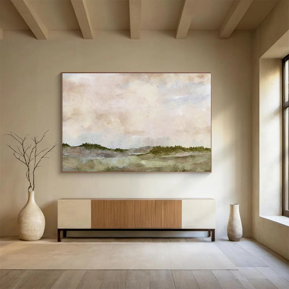 Oversized Hand-Painted Abstract Murals for Entryway & Hallway LargeART1488