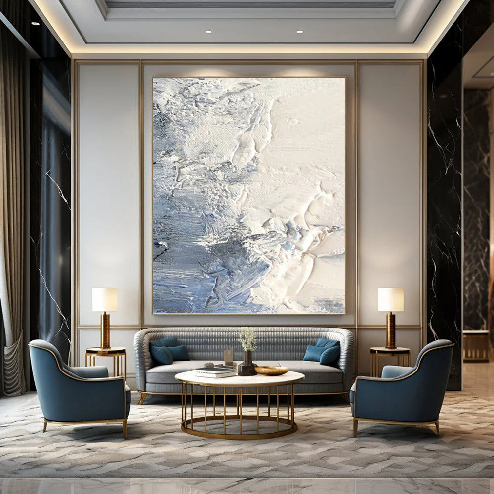 Captivating Hand - Painted Textured Abstract for Bedroom & Living Room DKH1265