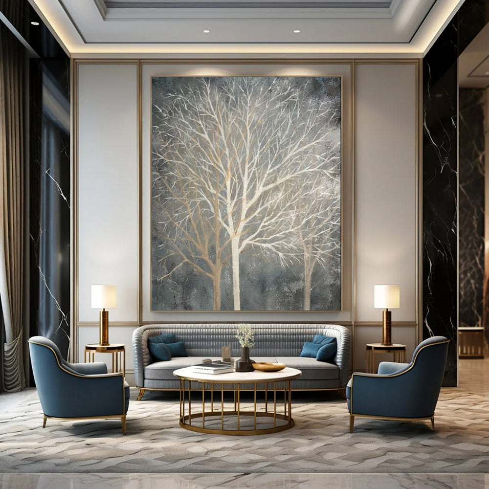 Hand-Painted Bespoke Abstract Canvas for Bar & Hotel LargeART1887