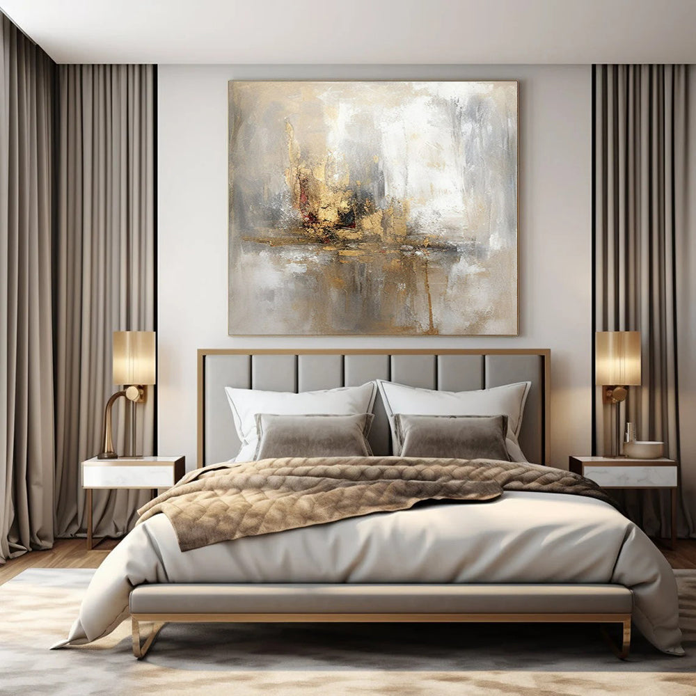 Custom Hand-Painted Abstract Art for Dining Room & Entryway LargeART1463